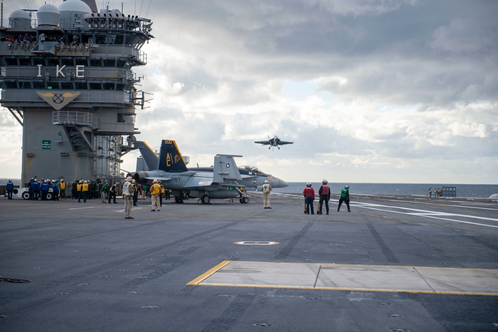 Ike is Underway Conducting Flight Deck Qualifications