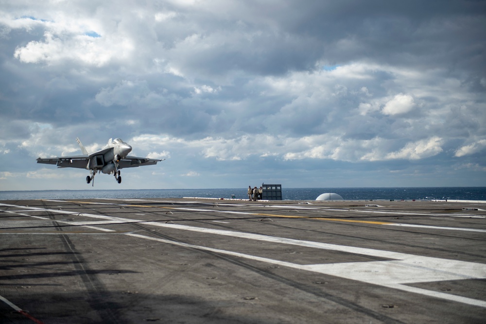 Ike is Underway Conducting Flight Deck Qualifications