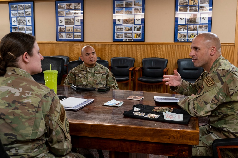 AETC first sergeant visits Holloman