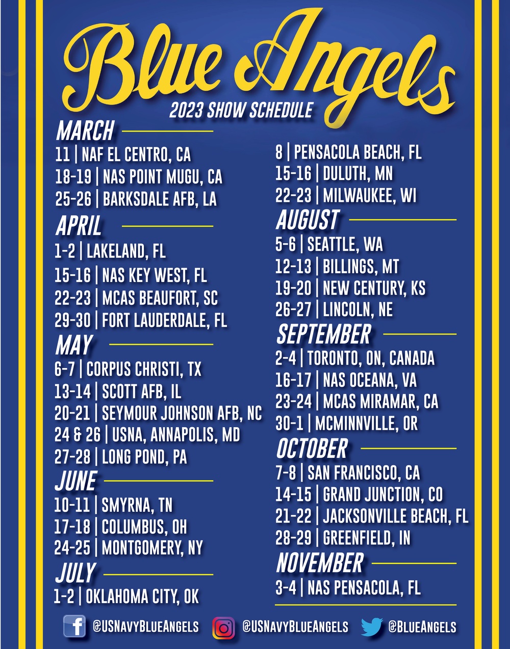 Thunderbirds Air Show Schedule 2024 Bel Brandise