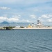 USS Missouri Renders Honors to the Battleship Missouri Memorial