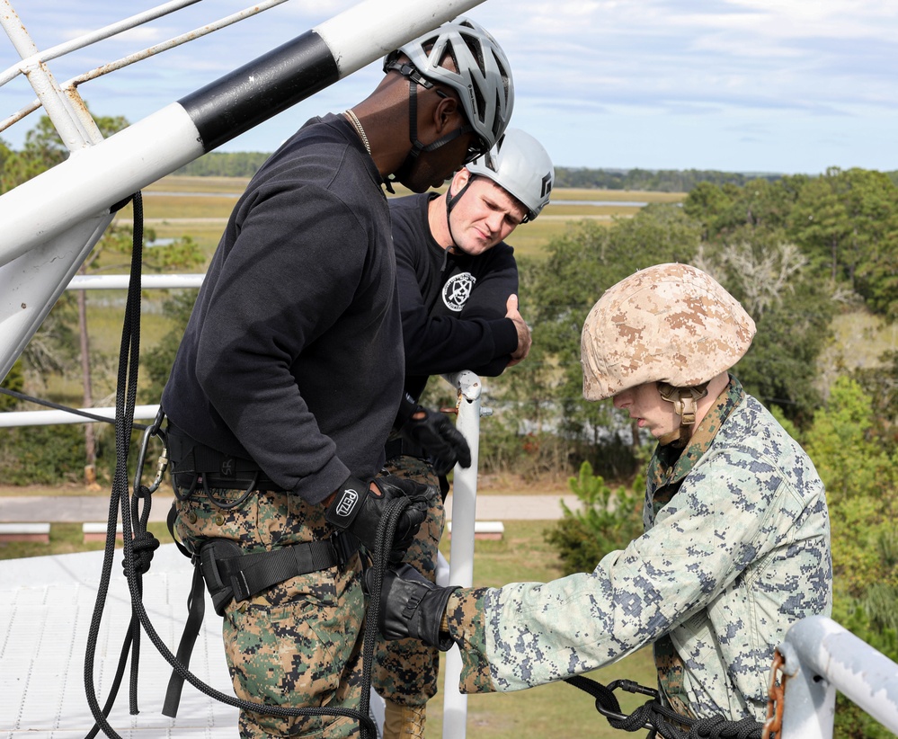 India Company Rappel Tower