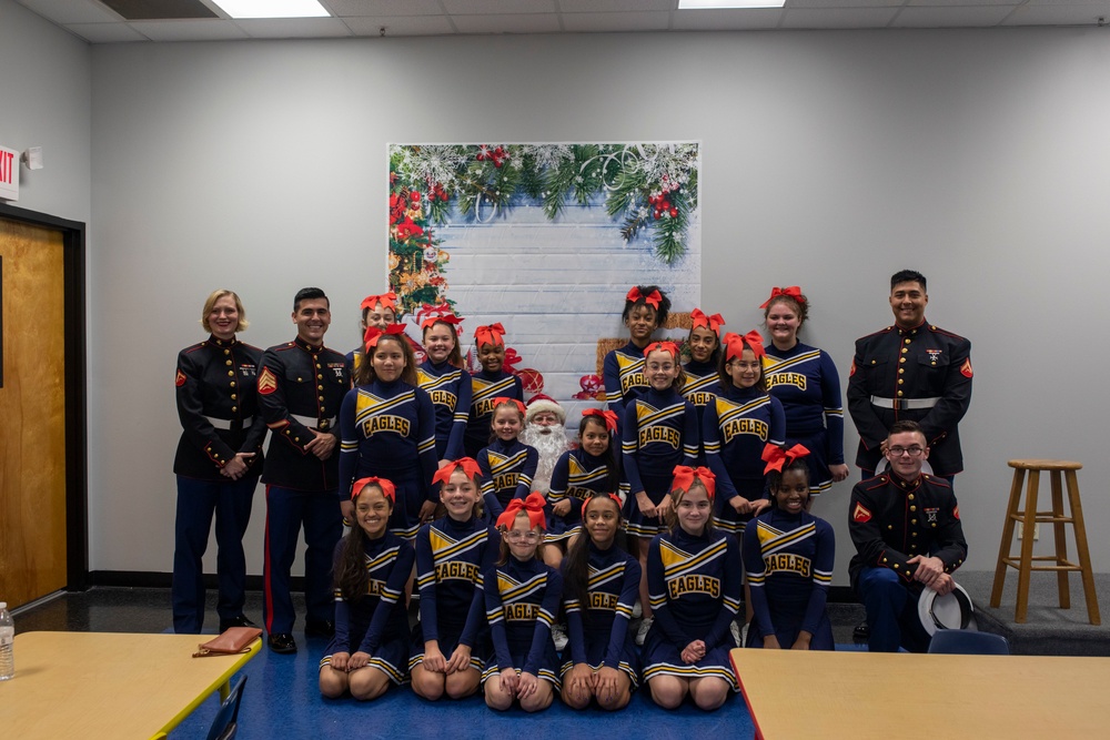 U.S. Marines volunteer at Toys for Tots event