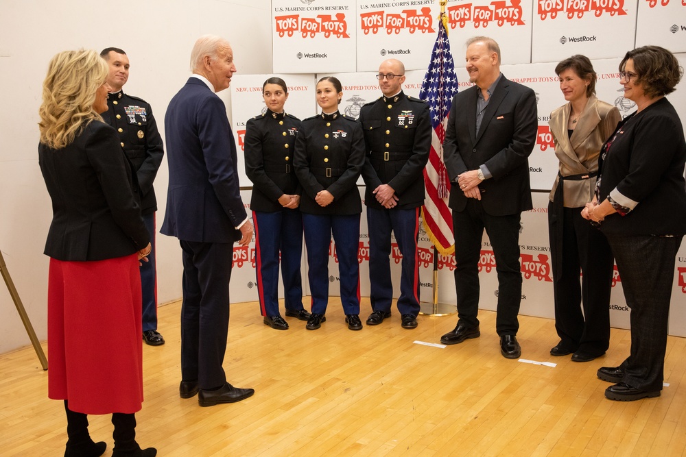 President Biden and First Lady Attend Toys for Tots Event