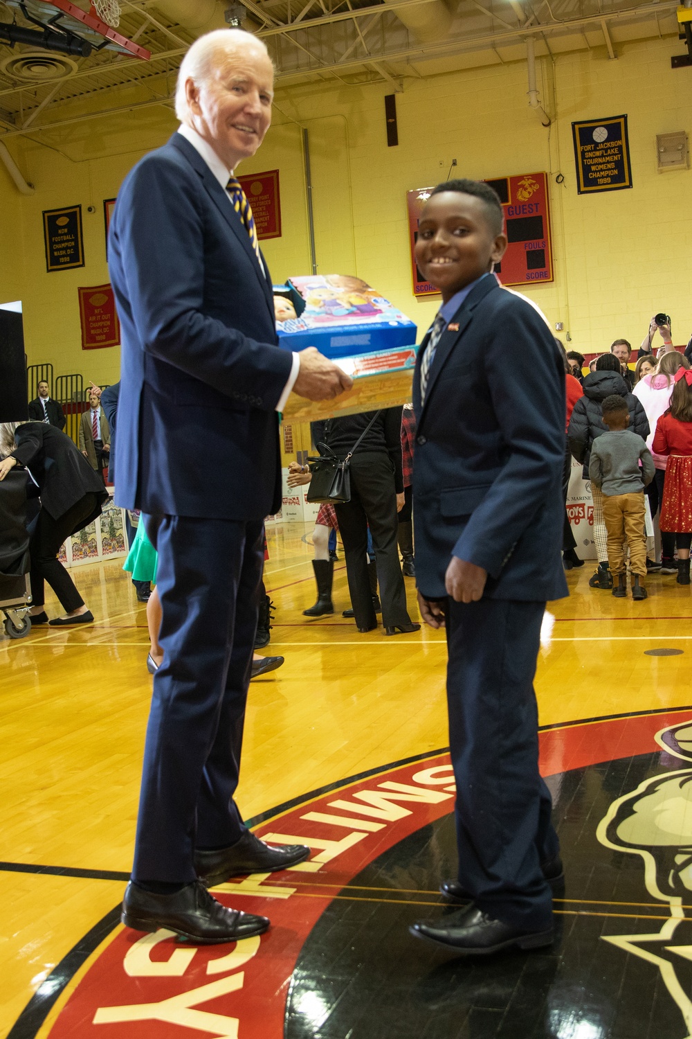 President Biden and First Lady Attend Toys for Tots Event