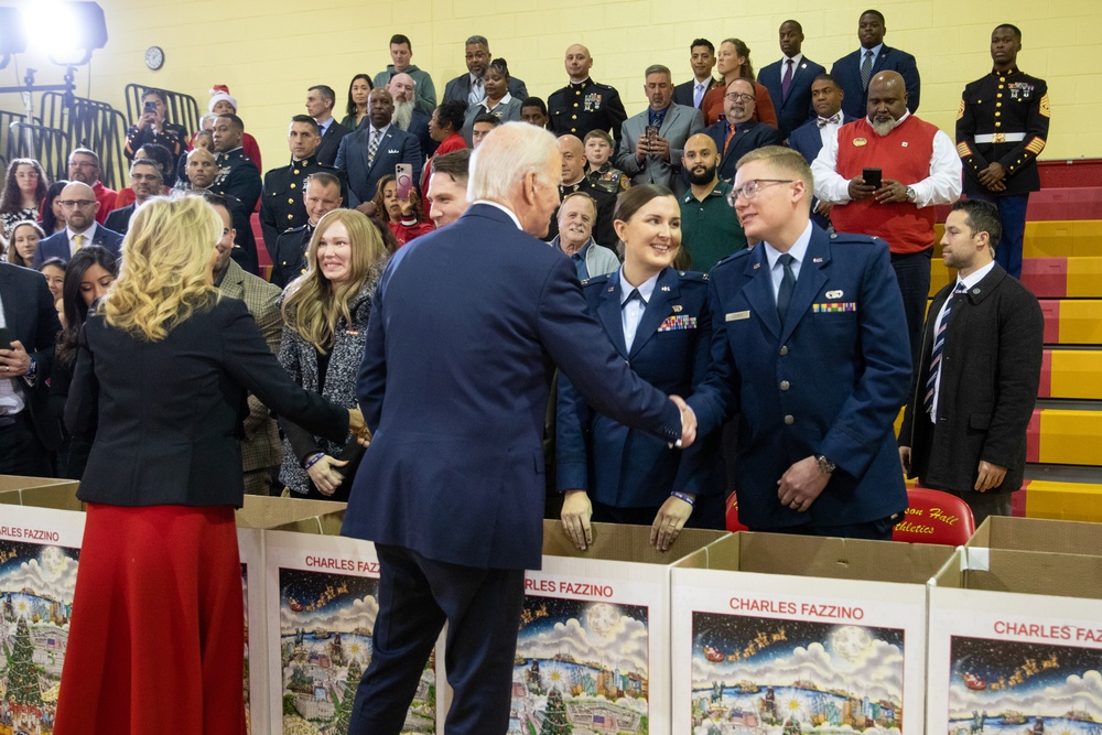 President Biden and First Lady Attend Toys for Tots Event