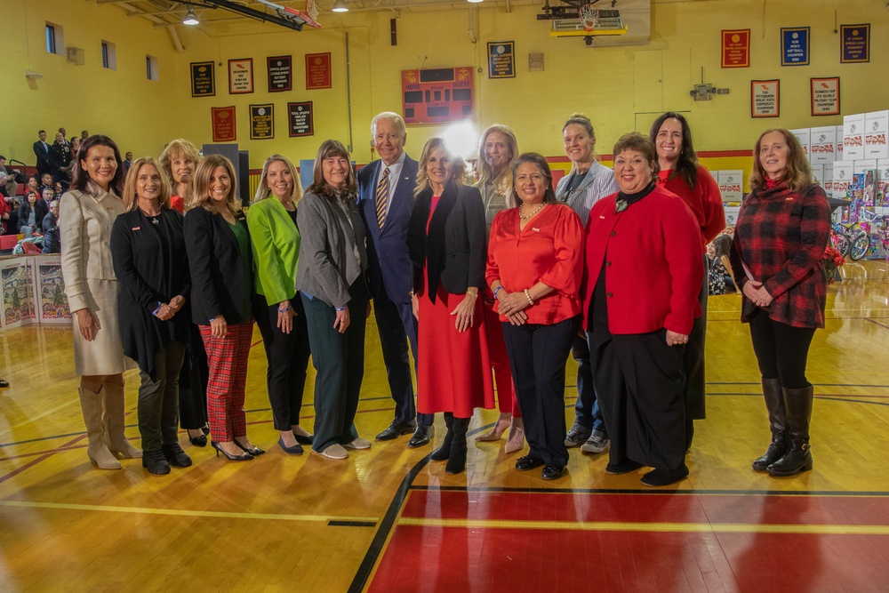 President Biden and First Lady Attend Toys for Tots Event