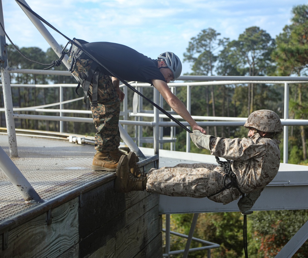 Alpha Company Rappel Tower