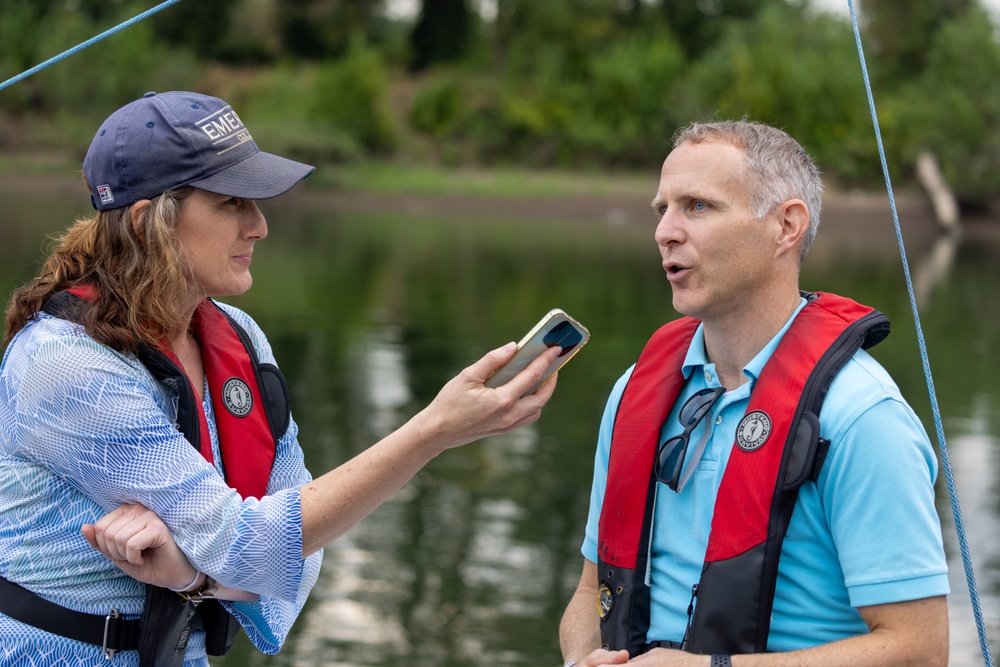 Local Media Interview USACE Public Affairs Officer on Water Recreation Safety