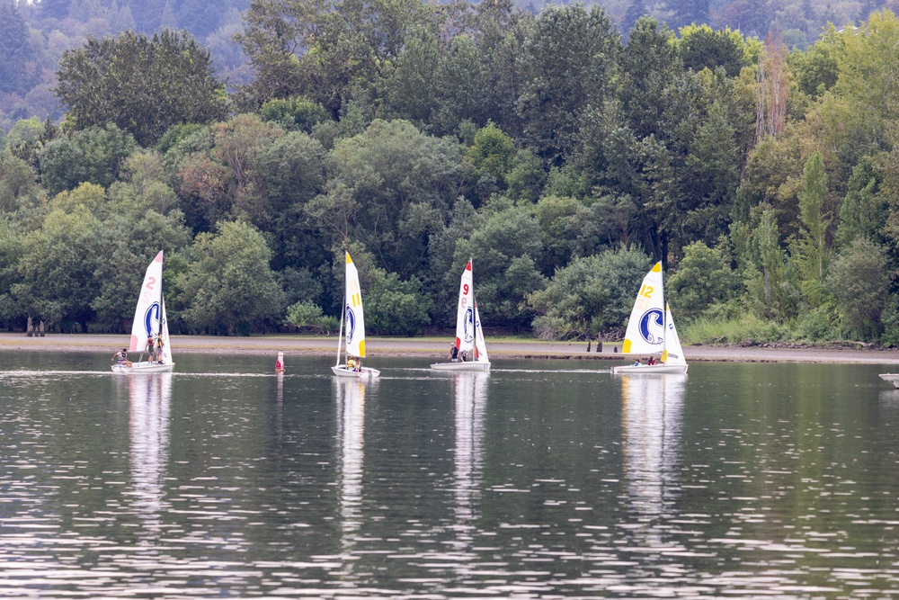 Sailing on the Willamette River, Ore.