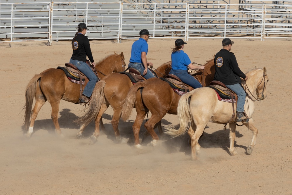 The last standing Mounted Color Guard