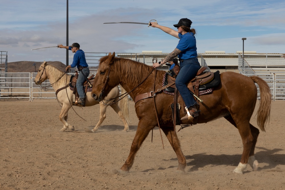 The last standing Mounted Color Guard