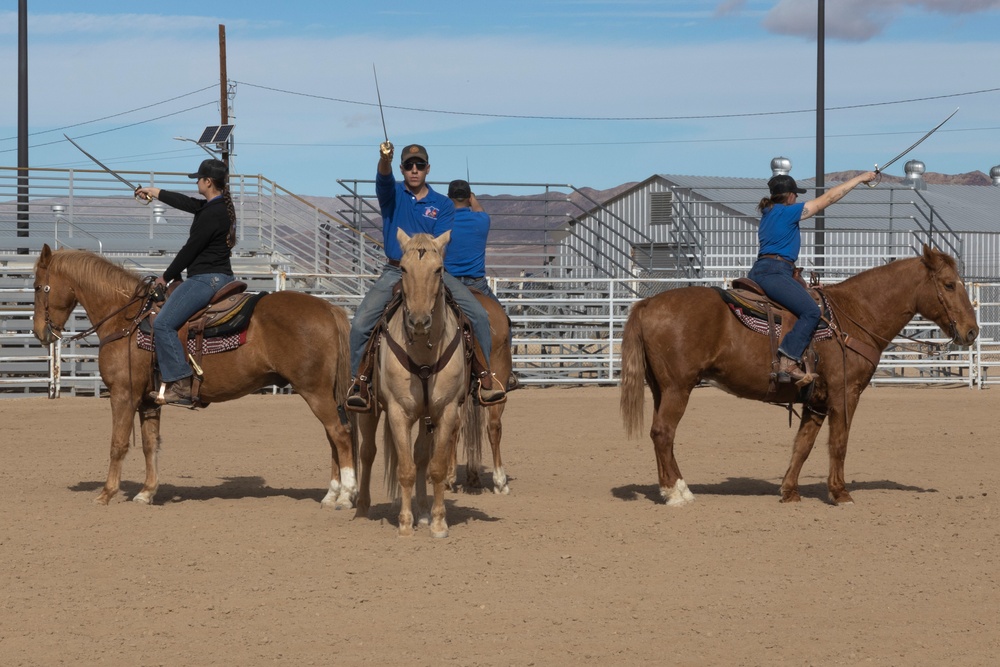 The last standing Mounted Color Guard