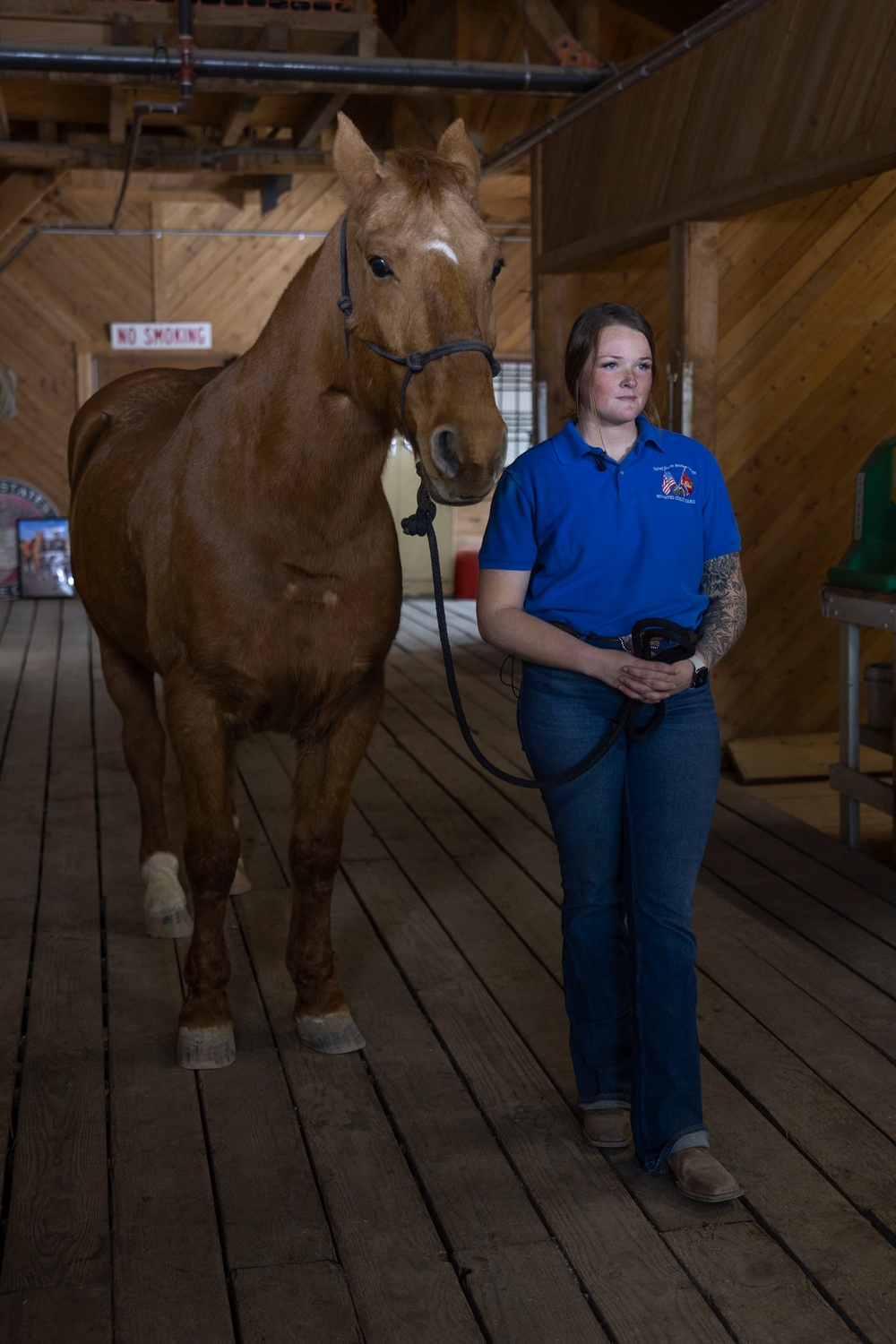 The last standing Mounted Color Guard