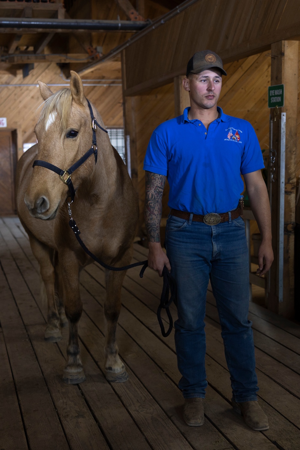 The last standing Mounted Color Guard