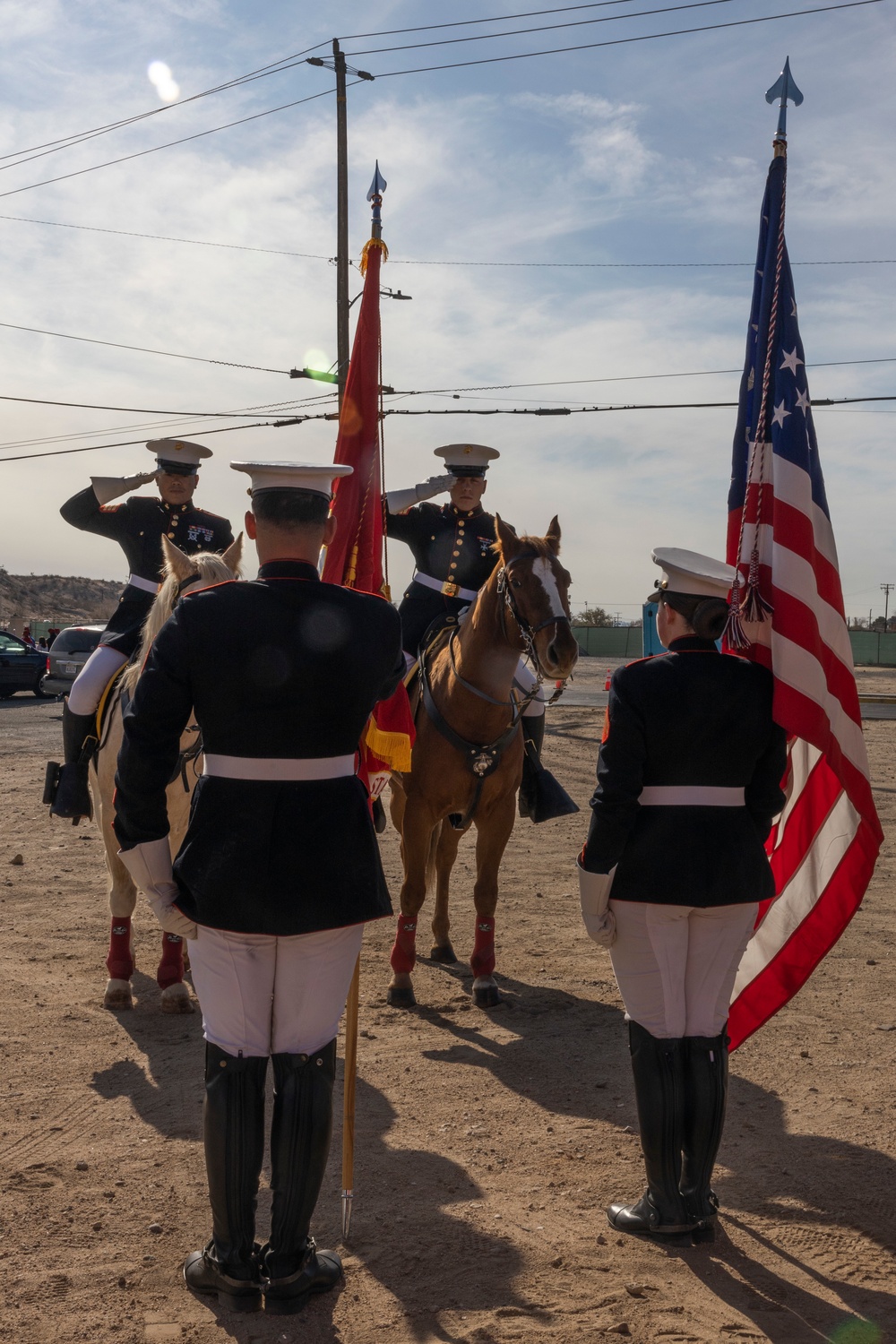 The last standing Mounted Color Guard