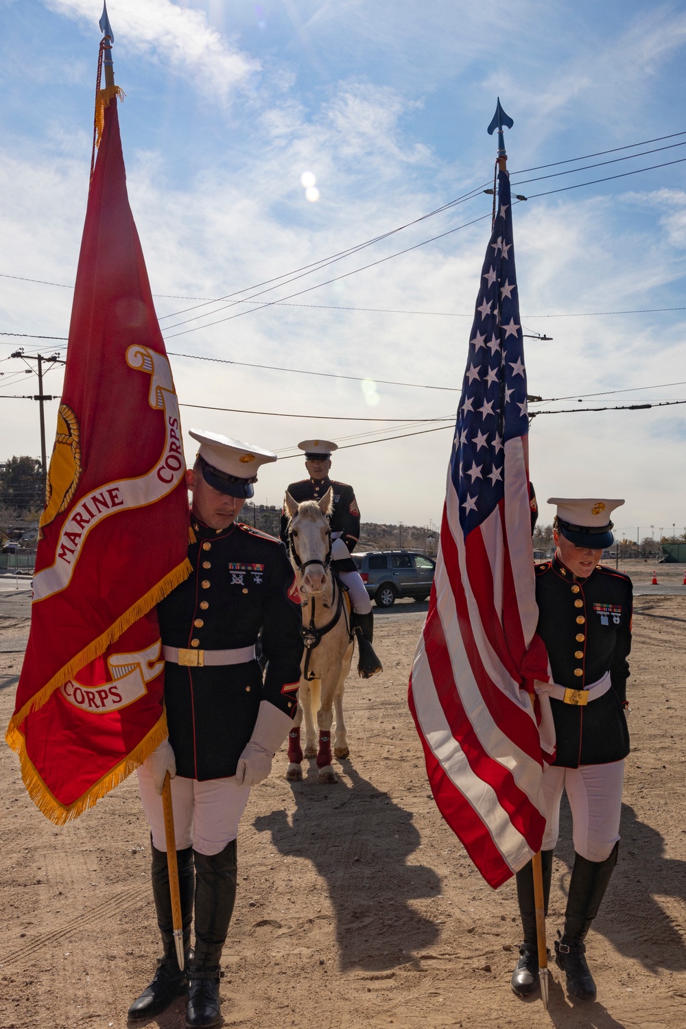 The last standing Mounted Color Guard