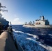 USS Chung-Hoon pulls along side USNS Yukon for underway replenishment.