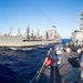 USS Chung-Hoon pulls along side USNS Yukon for underway replenishment.