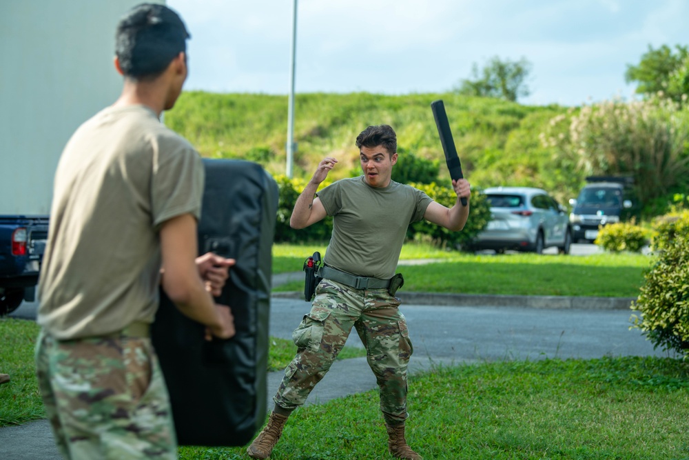 18 SFS conducts OC spray training