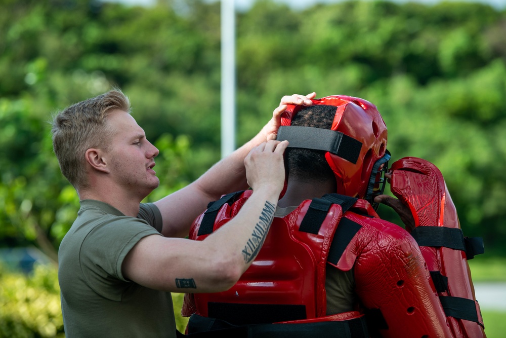 18 SFS conducts OC spray training