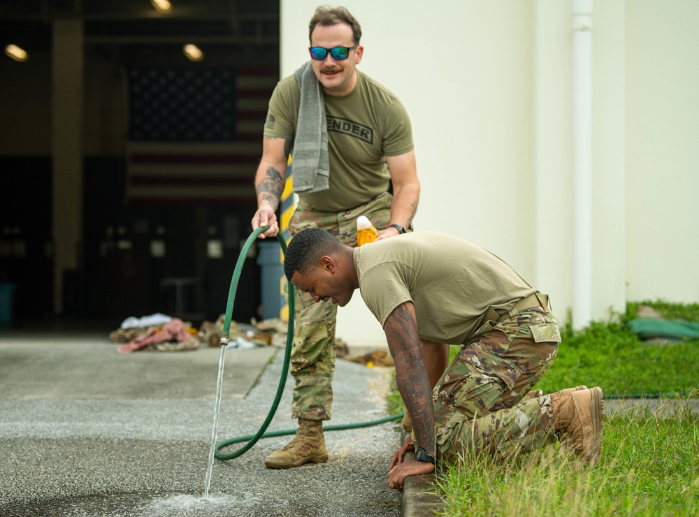 18 SFS conducts OC spray training