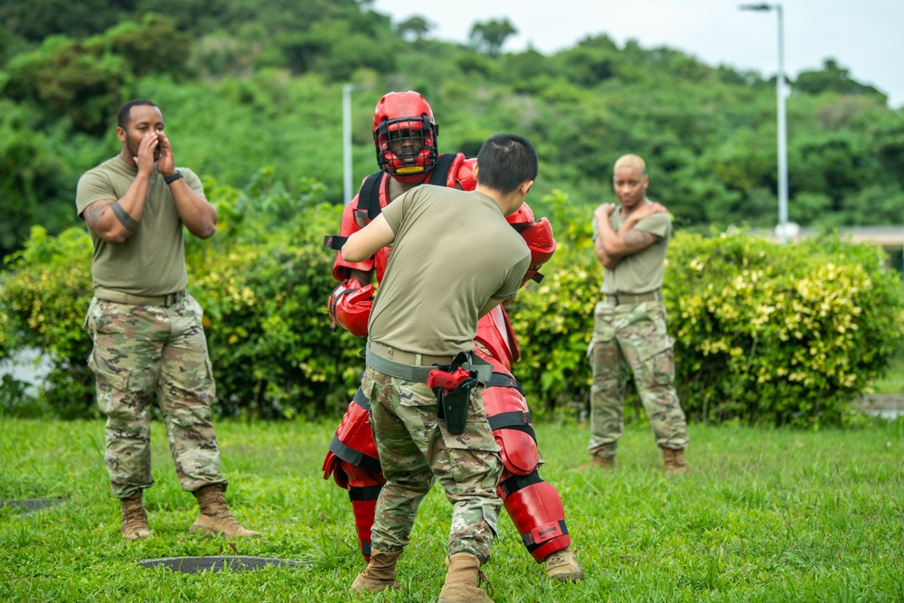 18 SFS conducts OC spray training