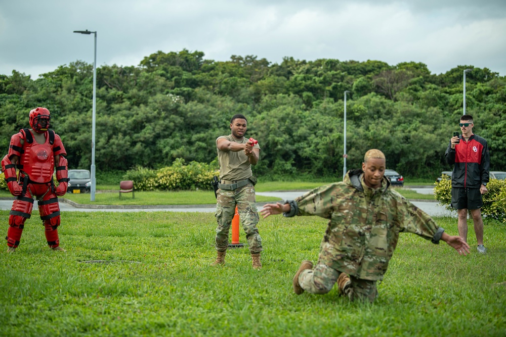 18 SFS conducts OC spray training