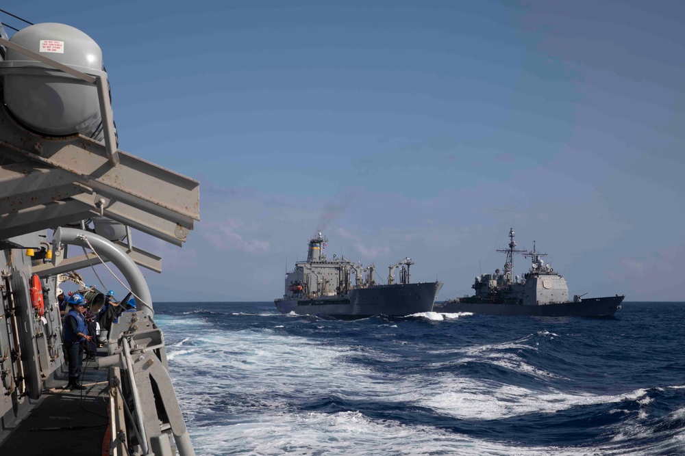 Decatur Underway Replenishment with USNS Guadalupe