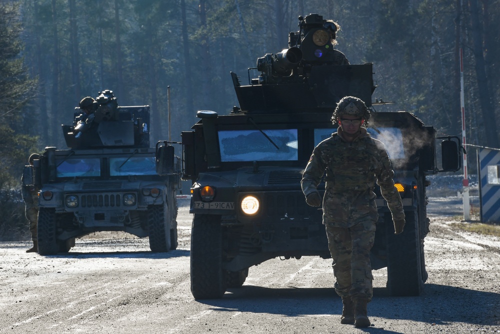 1-91 CAV, 173rd AB fire TOW missiles