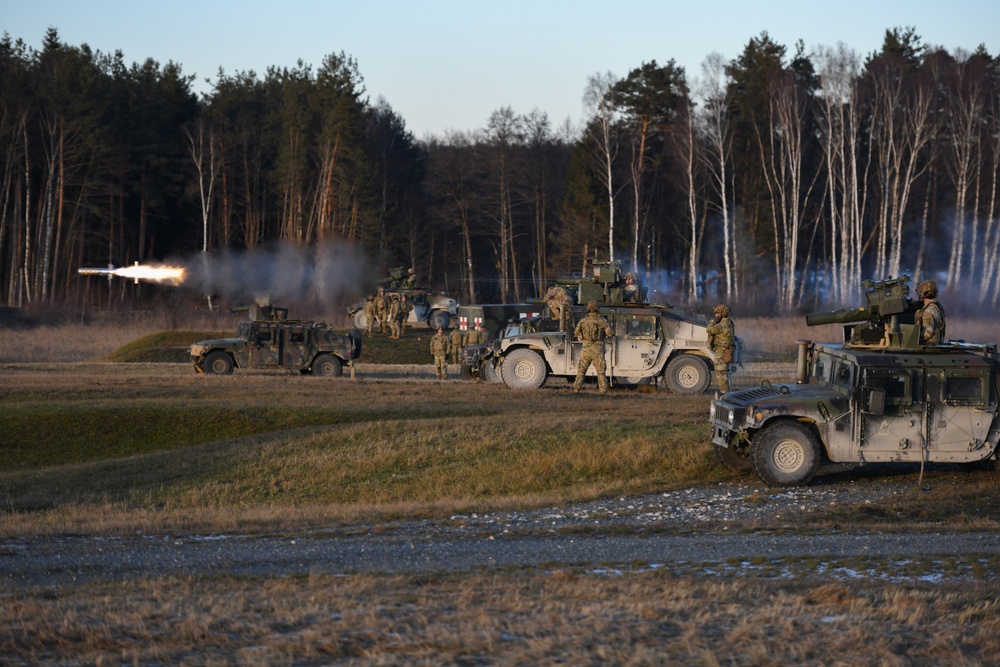 1-91 CAV, 173rd fire TOW missiles