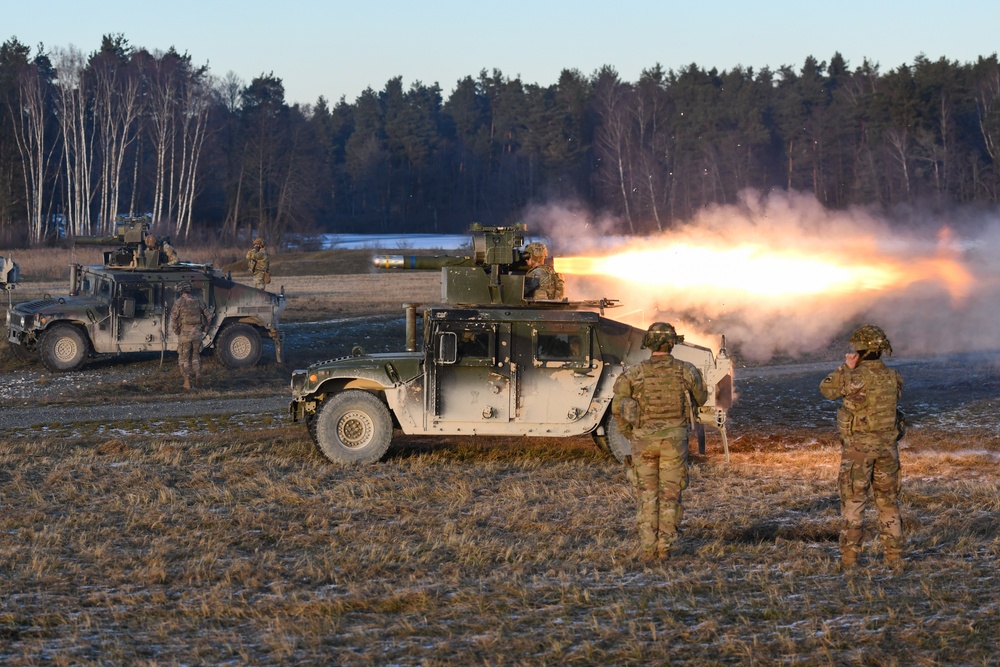 1-91 CAV, 173rd AB fire TOW missiles