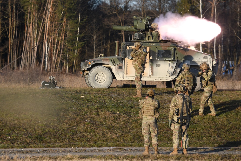 1-91 CAV, 173rd AB fire TOW missiles