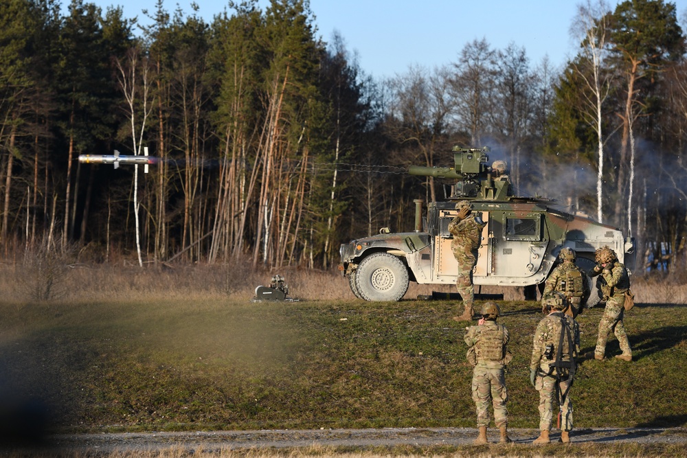 1-91 CAV, 173rd AB fire TOW missiles