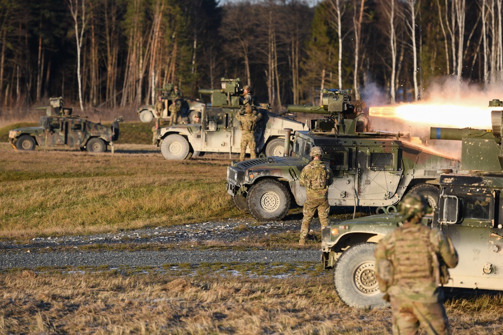 1-91 CAV, 173rd AB fire TOW missiles