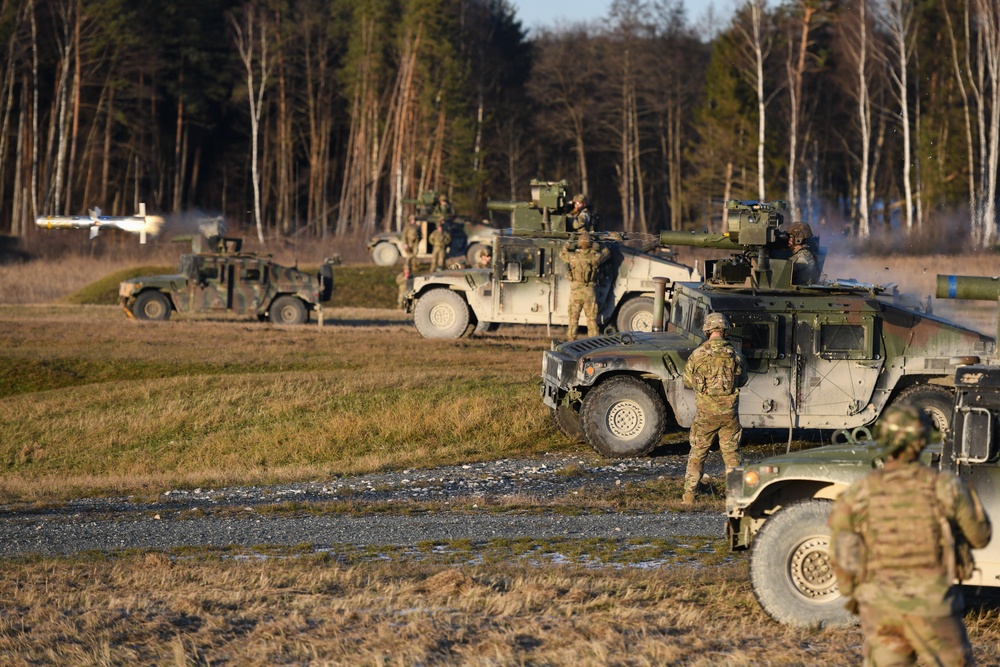 1-91 CAV, 173rd AB fire TOW missiles