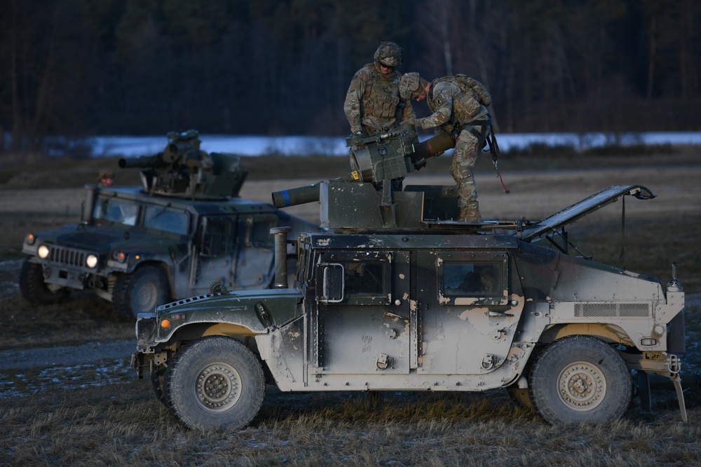 1-91 CAV, 173rd AB fire TOW missiles