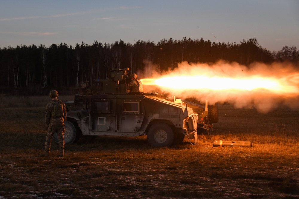 1-91 CAV, 173rd AB fire TOW missiles