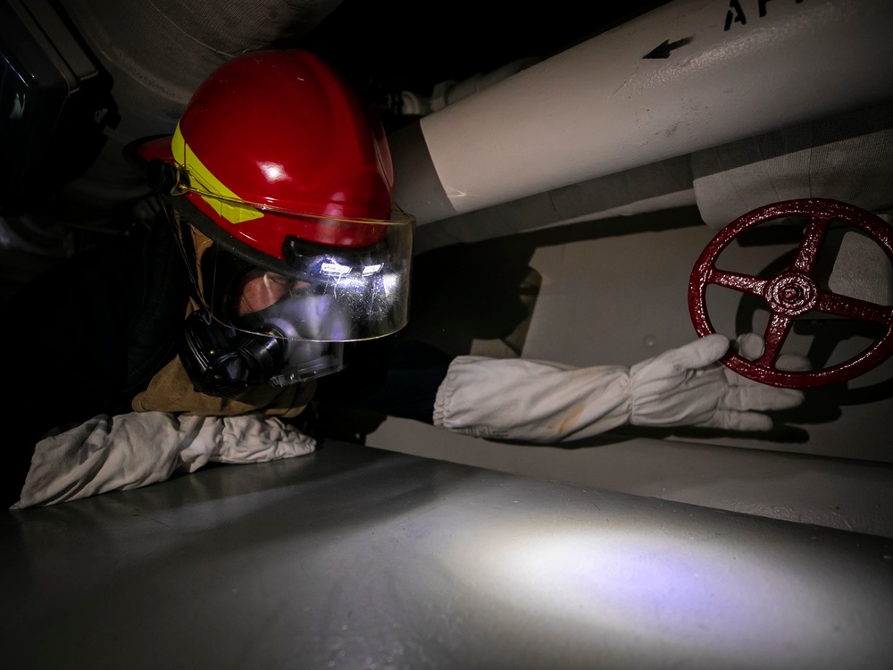 USS Delbert D. Black Conducts General Quarters Drill