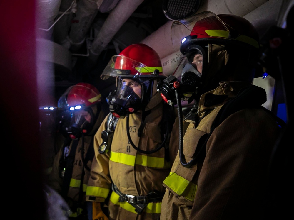 USS Delbert D. Black Conducts General Quarters Drill