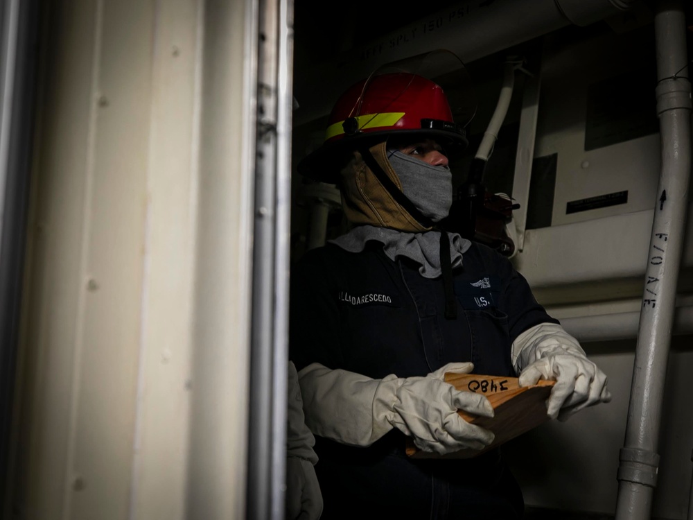 USS Delbert D. Black Conducts General Quarters Drill