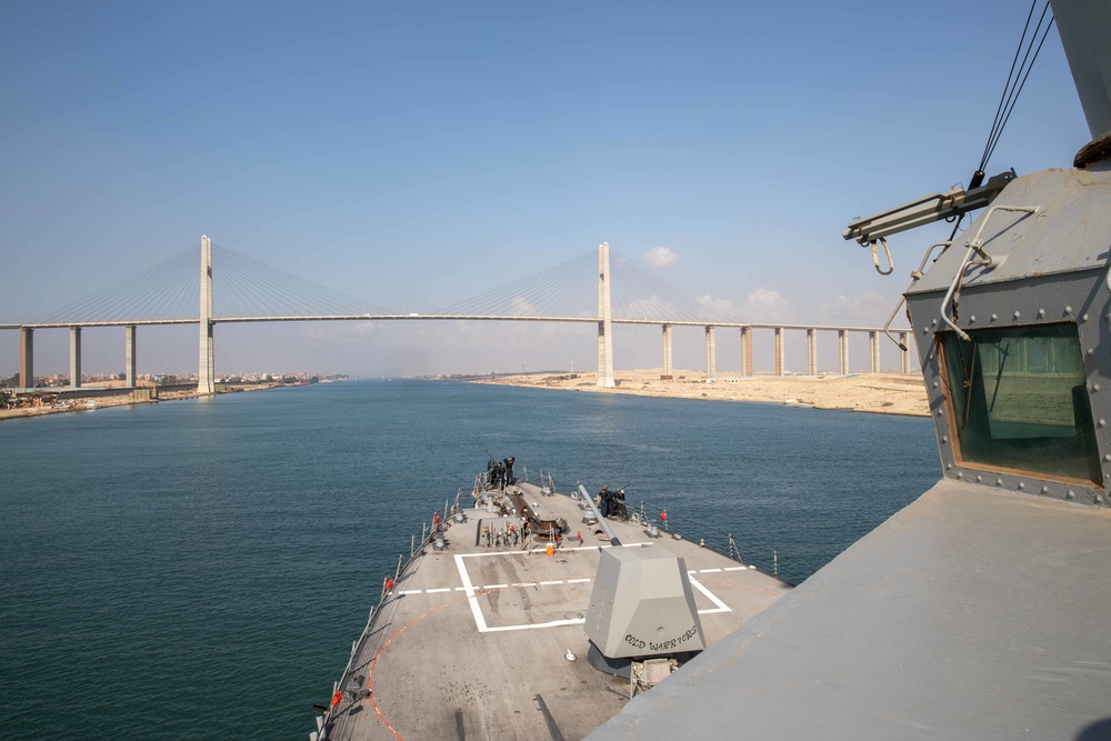 Nitze Conducts Suez Canal Transit