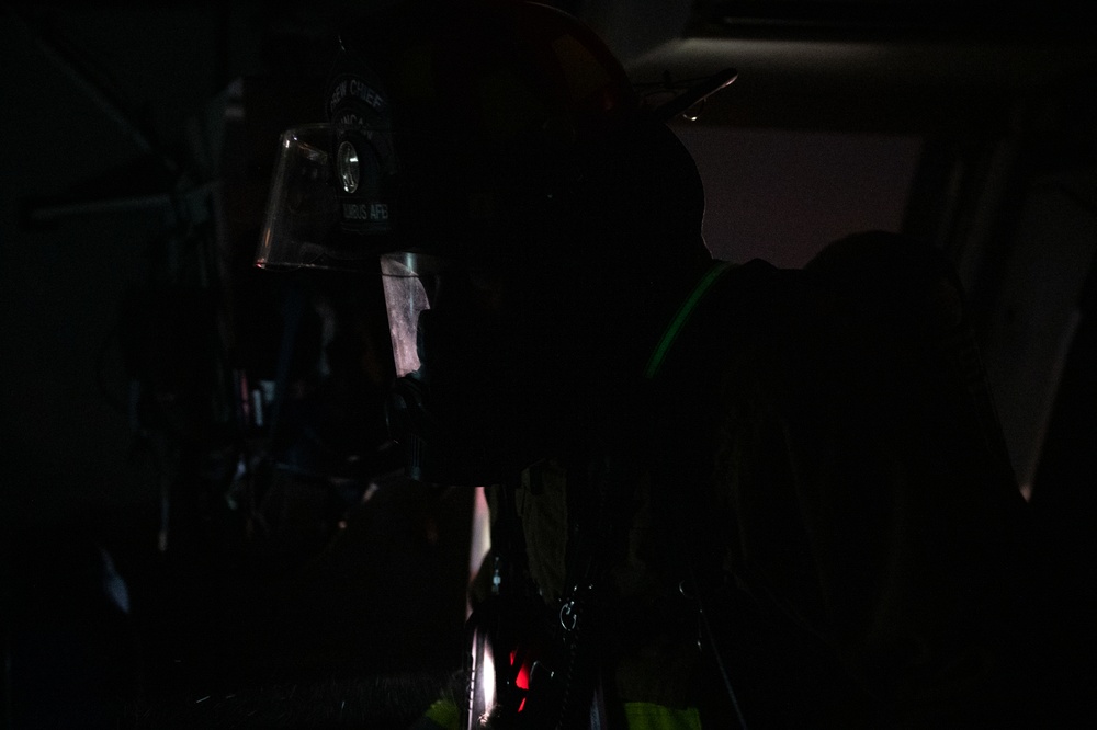 PSAB Fire Conducts KC-10 Emergency Response Training Exercise