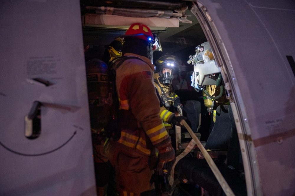 PSAB Fire Conducts KC-10 Emergency Response Training Exercise