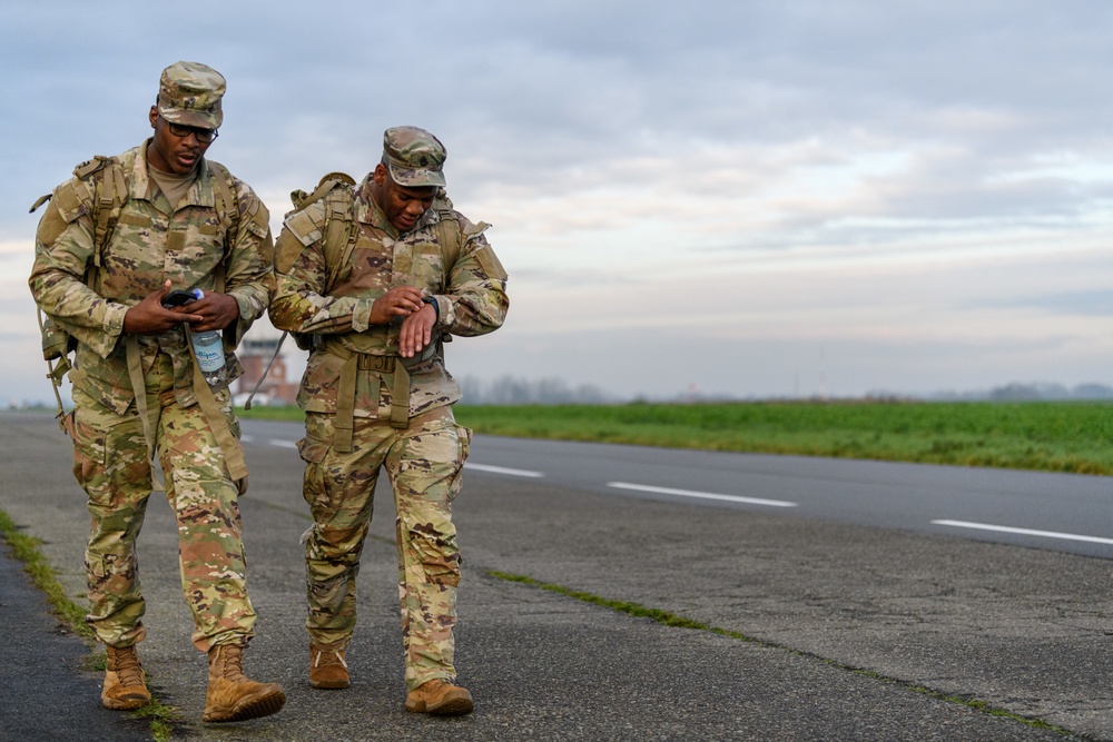 39th Strategic Signal Battalion Q1 Best Warrior Competition: Ruck March