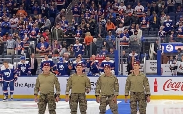 106th Rescue Wing drop the puck for Islanders Game