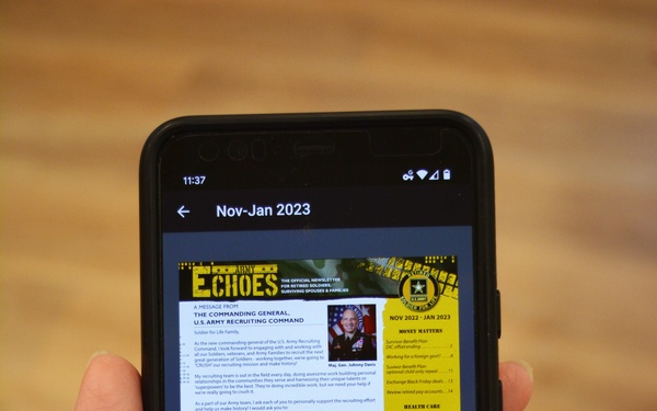 Army Echoes app for Retired Soldiers