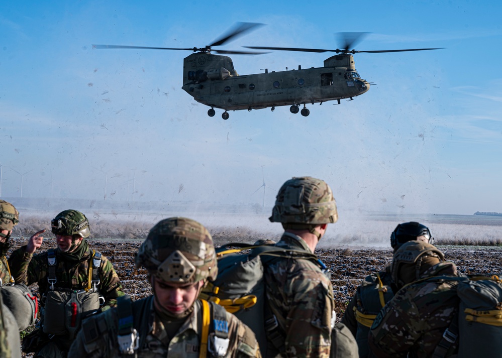 NATO allies conduct joint drop training