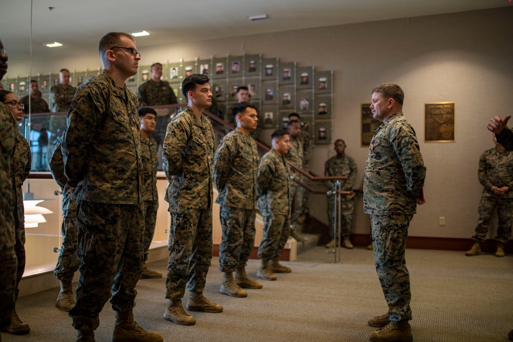 GySgt. Louis Nokes awarded the Purple Heart