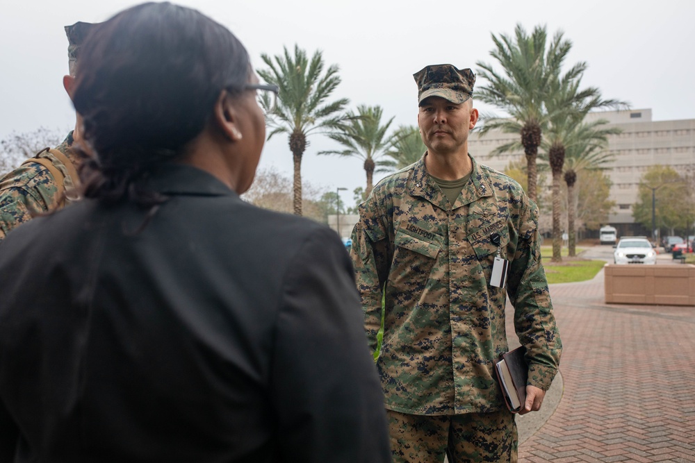 Generals from Combat Development and Integration visit Marine Forces Reserve and Marine Forces South